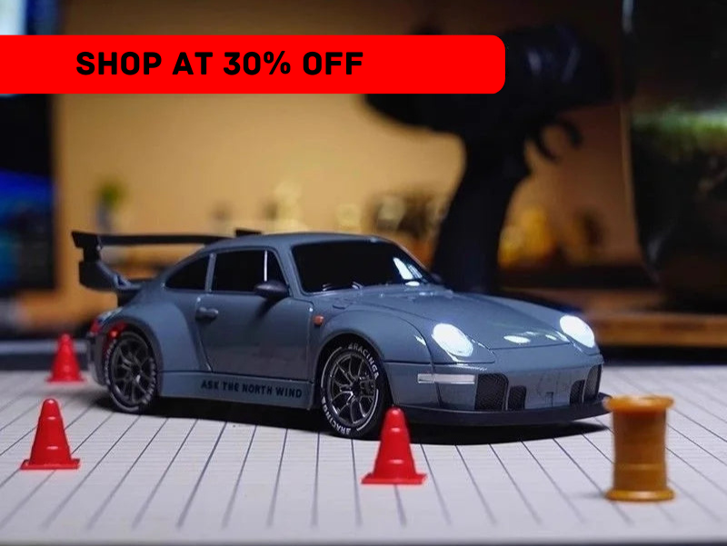 Porsche and Nissan GTR 4WD RC Drift Car